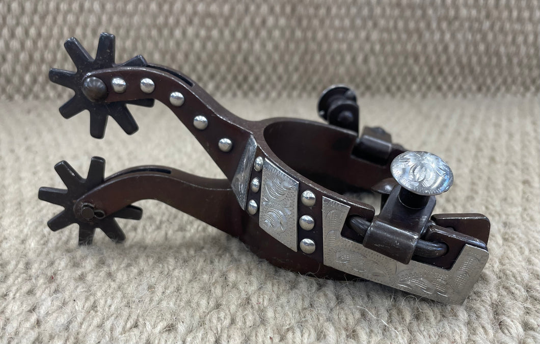 Spurs - SP148 - Cowboy Tack Youth Spurs w/ Dots