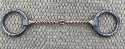 BIT - NH07 - Nolan Hansen Loose Ring Twisted Copper Snaffle