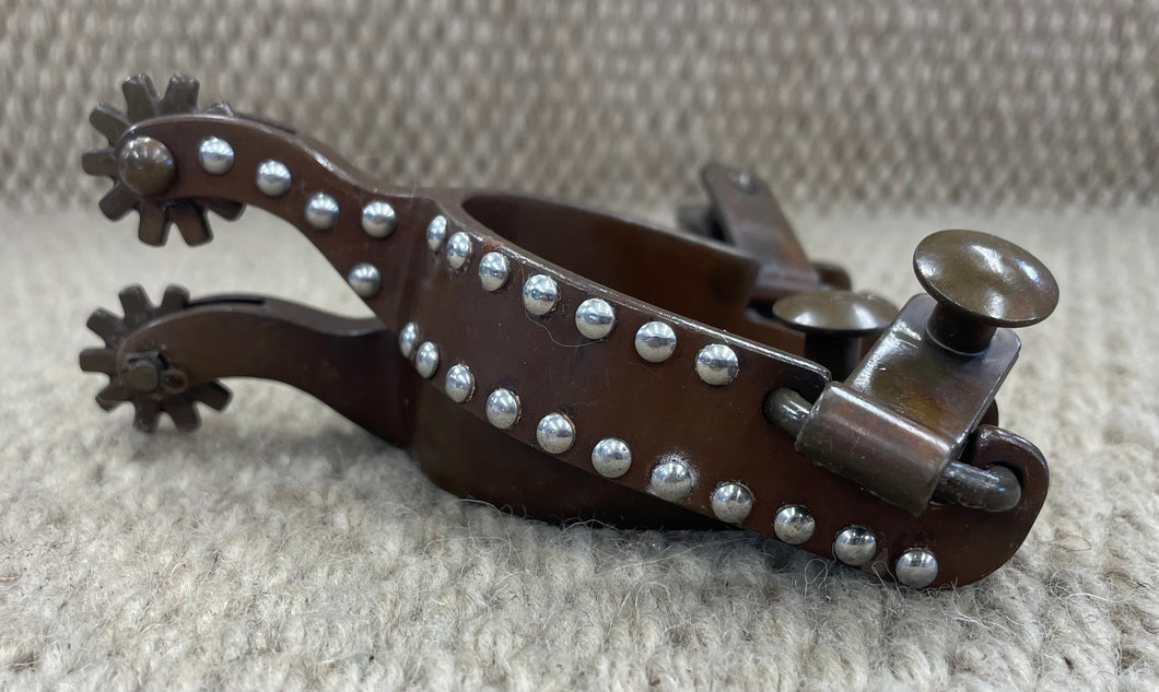 Spurs - SP150 - Cowboy Tack Youth Spurs w/ Plain Dots