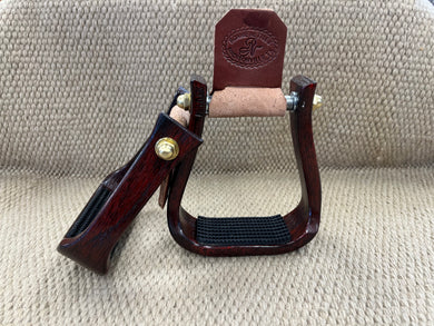 Stirrups - STP10 - Nettles 2” Barrel Racer Triple Finish w/ Gripper