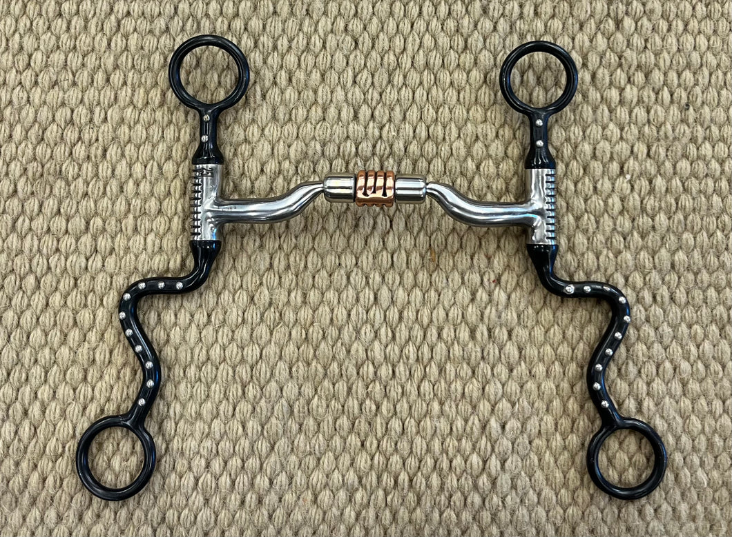 BIT - MB121 - Myler Seven Shank Low Port Comfort Snaffle Black 5”