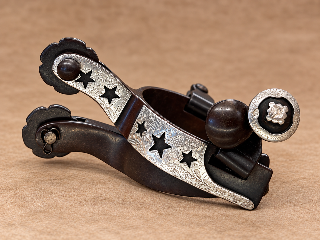 Spurs - SP119 - Baby Engraved Trim with Star Cut Outs