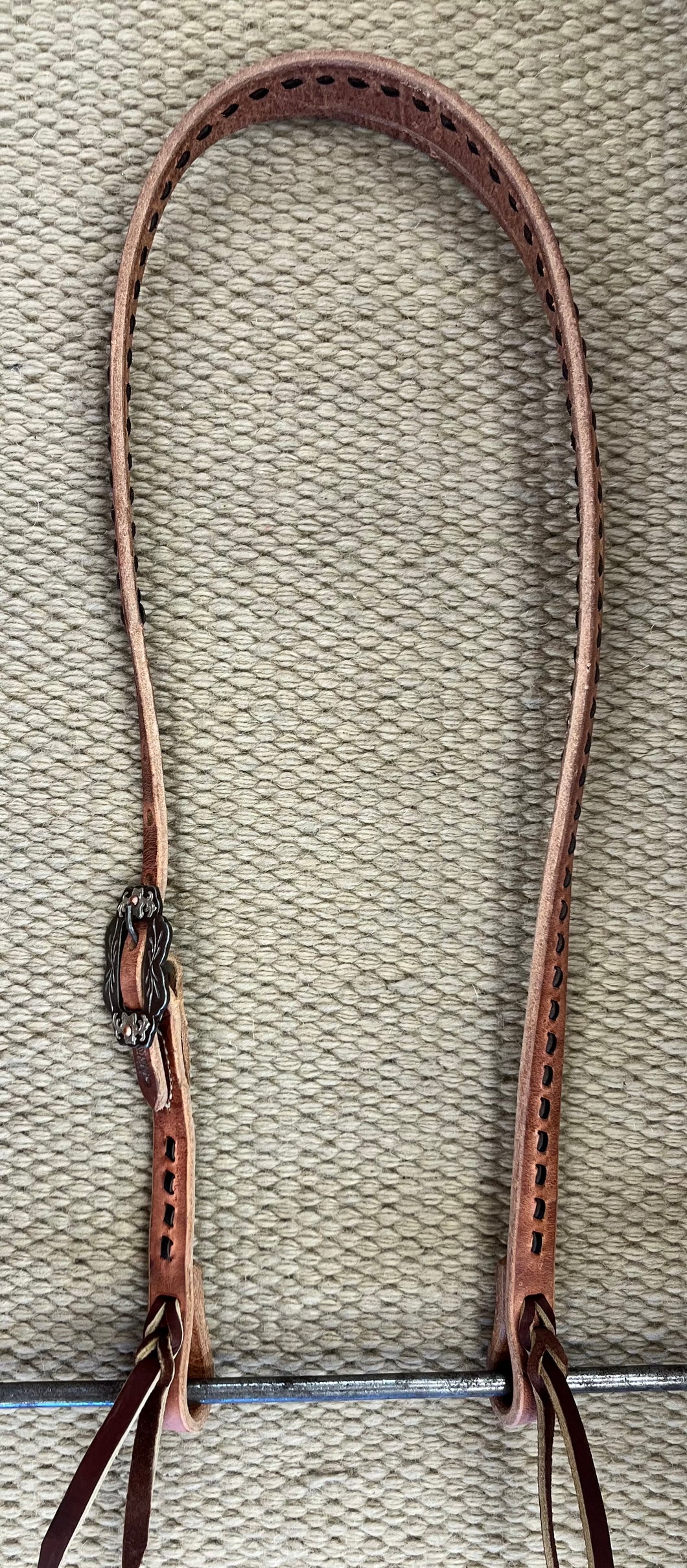 Headstall - HS318 - Weaver Harness Leather Buckstitch Split Ear