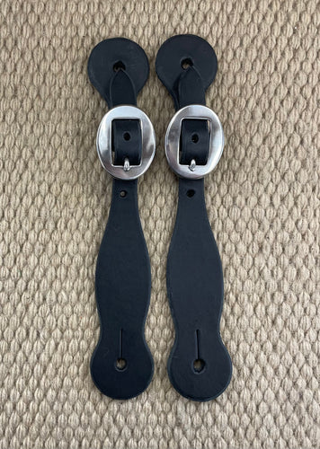 Spur Straps - SPS102 - Plain Black Trailblazer Spur Strap Ladies