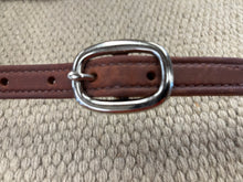 HS60-3/4" Harness Browband, Headstall, Double Stitch W/SOP Latigo Lining, Ties at Bit