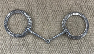 BIT - JW12 - Jeremiah Watt Fancy Ring Snaffle