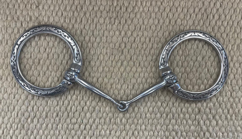 BIT - JW12 - Jeremiah Watt Fancy Ring Snaffle