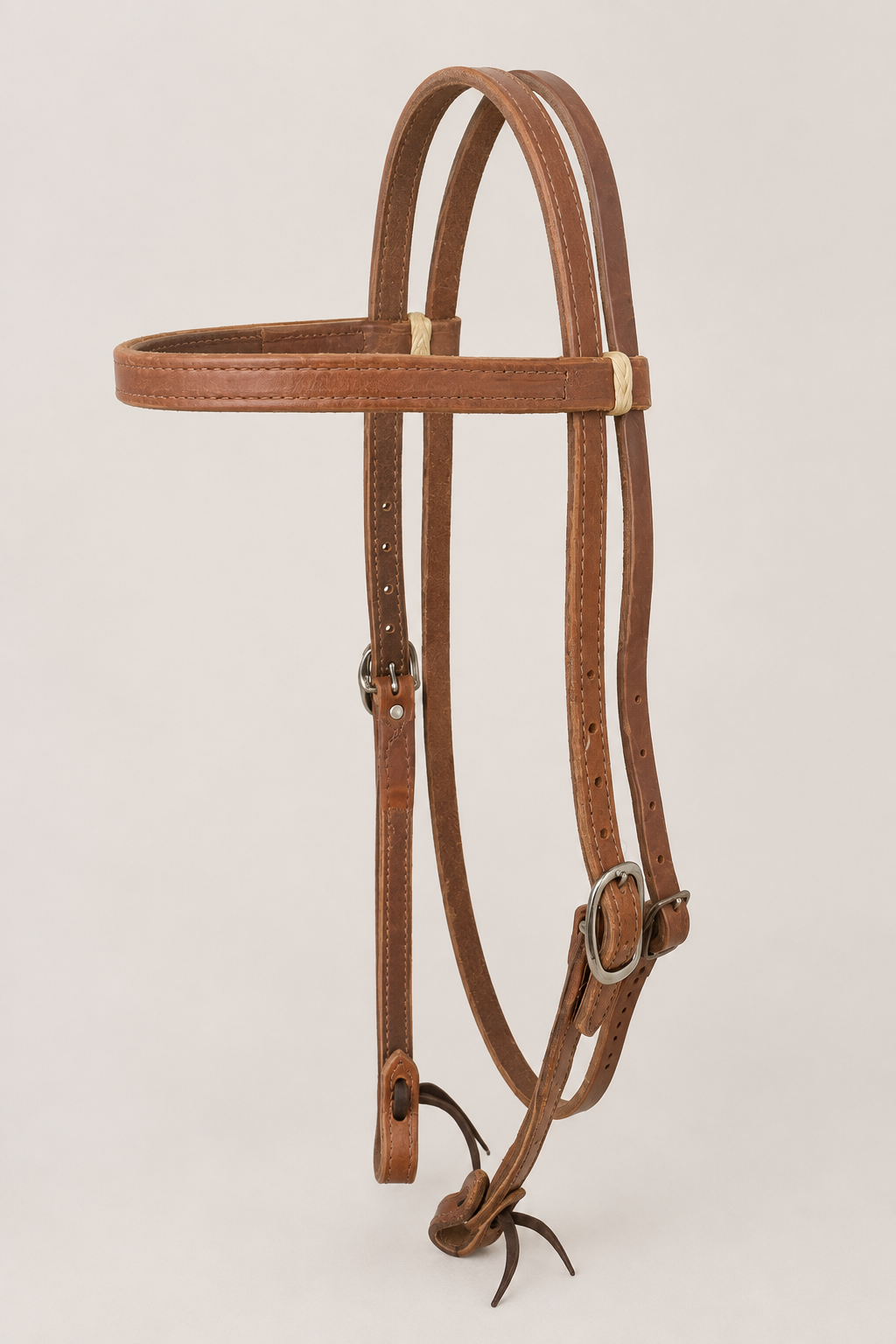 Headstall - HS209 - 3/4” Harness Browband with Tie Ends