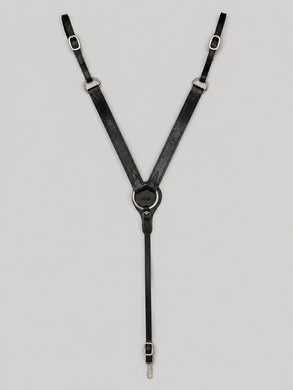 Breast Collar - BC05 - Buckaroo Black Double Stitched