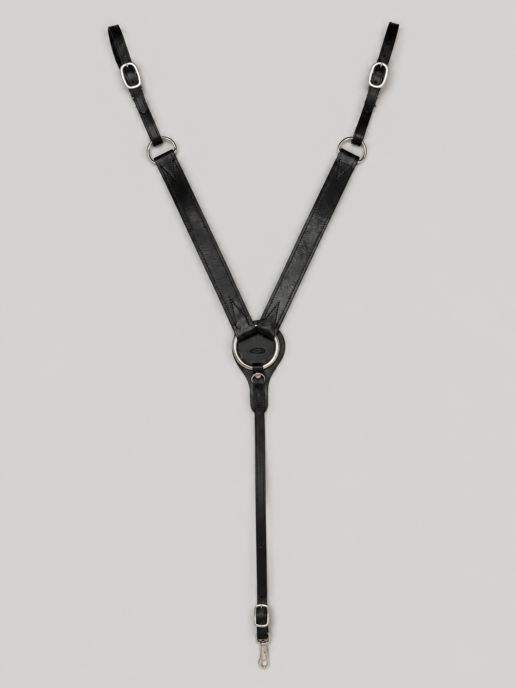 Breast Collar - BC05 - Buckaroo Black Double Stitched