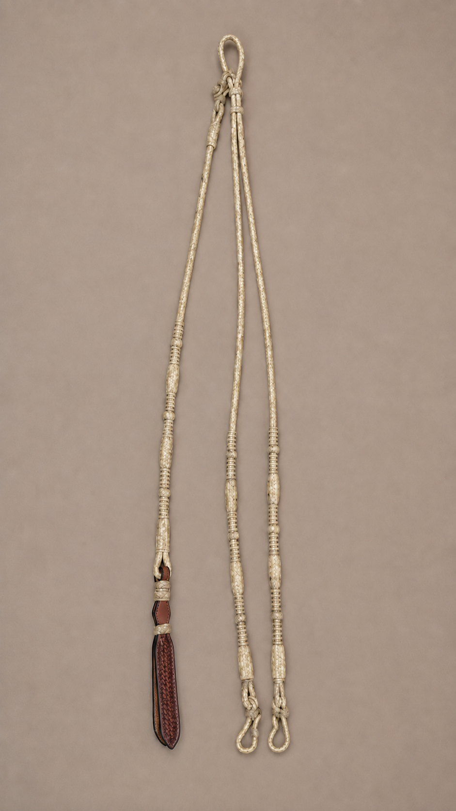 Romal Reins - RR116 - 16 Plait California Style Natural Rawhide 106