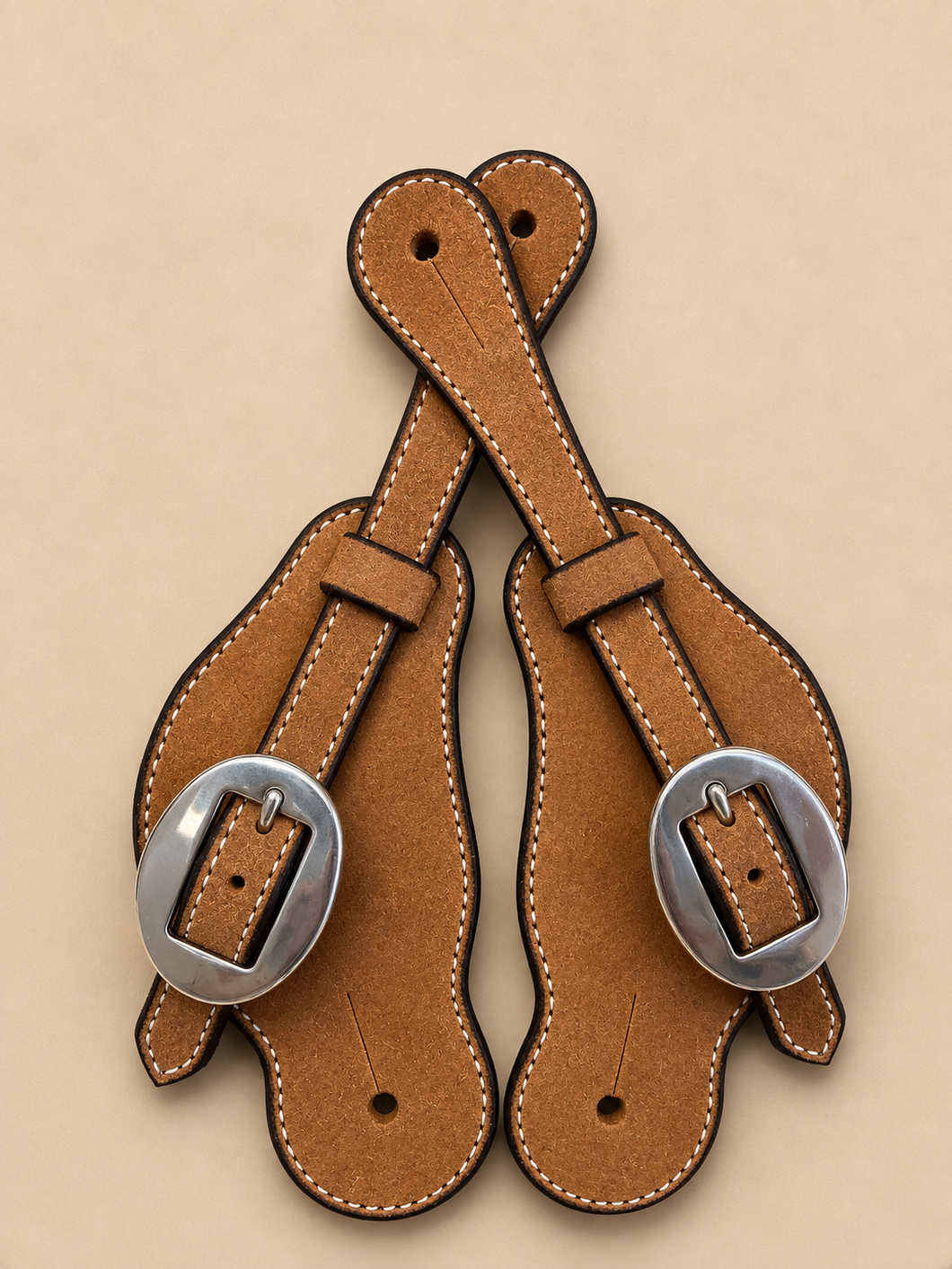 Spur Straps - SPS135 - Ladies S/P Rough Out Med Oil Buckaroo
