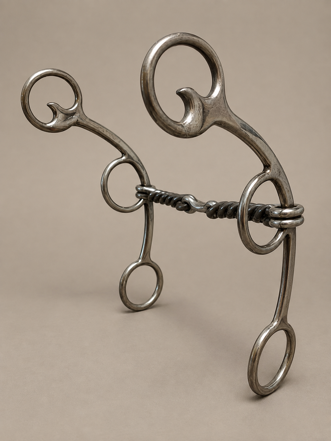 BIT - RM114 - Reinsman Charmayne James Twisted Wire Dog Bone