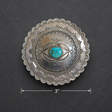 Jewelry - JWR19 - Sterling Silver Robert Marino Turquoise Belt Buckle
