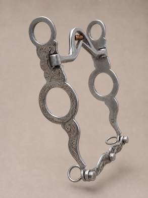 BIT - CE06 - Classic Equine Headsetter Shank Cowhorse Bit with Port Roller