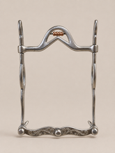 BIT - CE06 - Classic Equine Headsetter Shank Cowhorse Bit with Port Roller