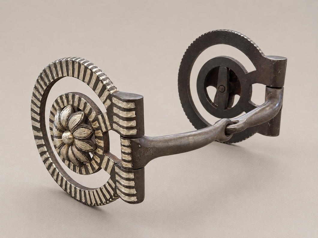 BIT - GA02 - E. Garcia Daisy Snaffle Brown Finish