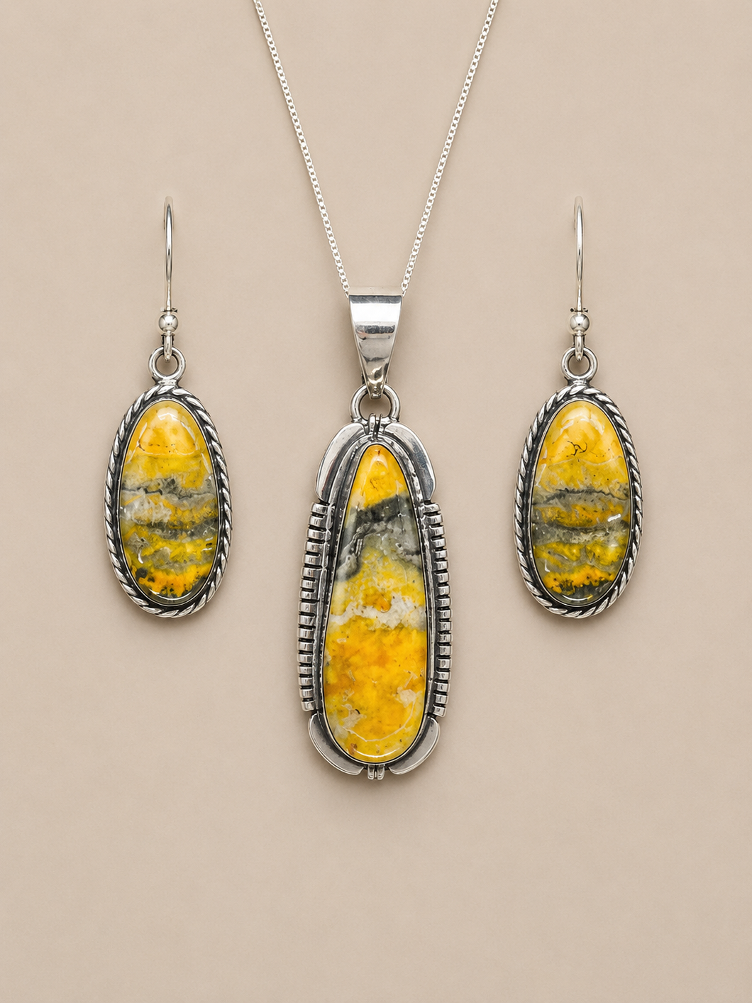 Jewelry - JWR11 - Bumble Bee Jasper Set