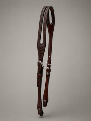 Headstall - HS200 - Basket Brown Split Ear