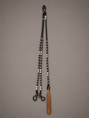 Romal Reins - RR109 - Pro Choice Dark Brown with Natural Knots 98