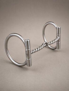 BIT - TB39 - Tom Balding D-Ring Medium Twist Snaffle