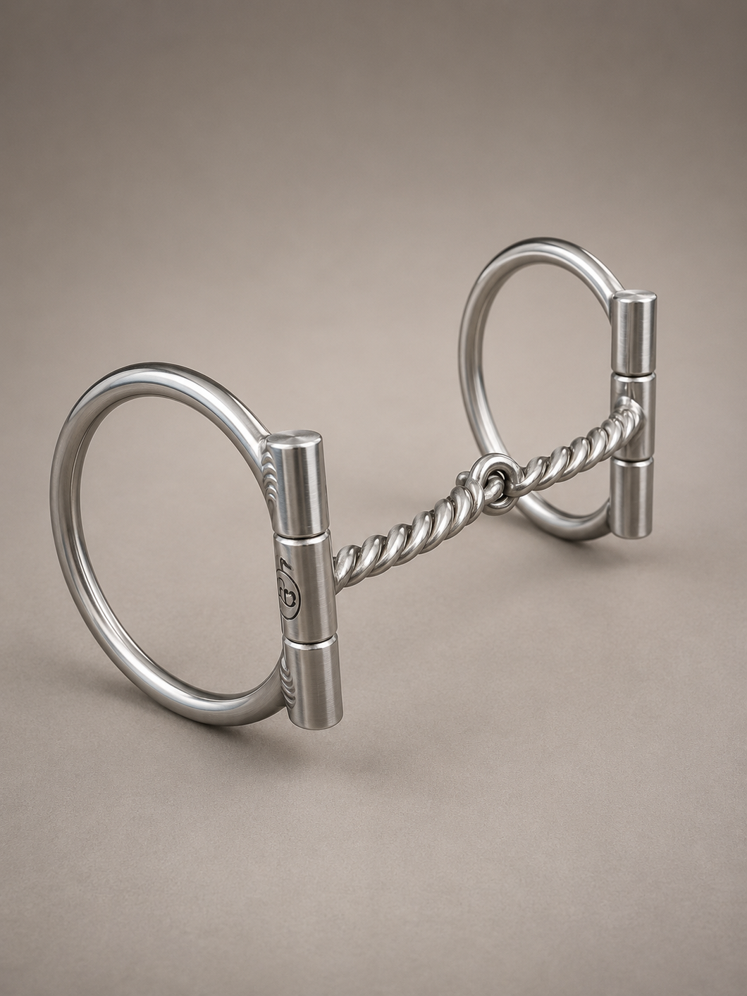 BIT - TB39 - Tom Balding D-Ring Medium Twist Snaffle