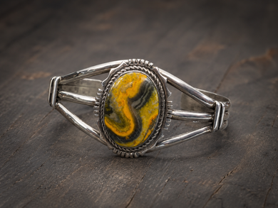 Jewelry JWR12 - Bumble Bee Jasper Sterling Silver Cuff