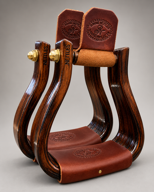 Stirrups - STP25 - Nettles 2 1/2” Oversized Flatbottom Triple Finish