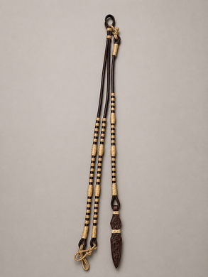Romal Reins - RR89 - Rolled Leather w/ Rawhide Accents 104