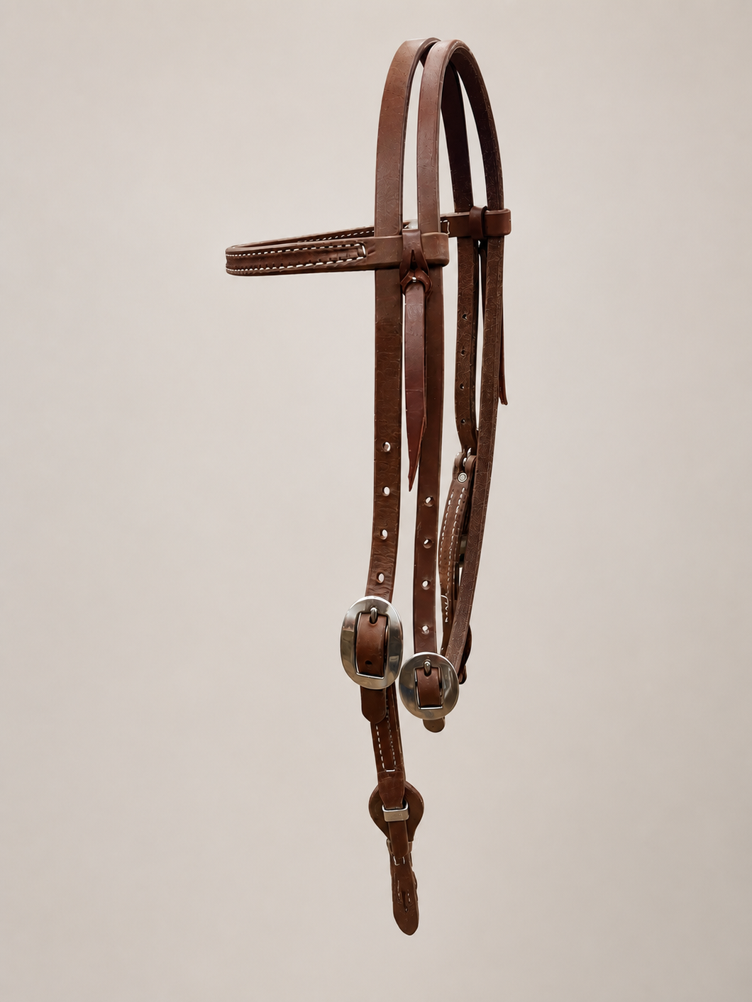 Headstall - HS262 - Regular Oiled Browband with Quick Change