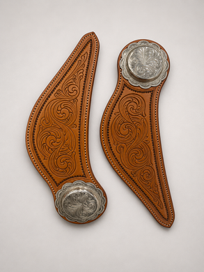 Spur Strap - SP250- Rick Bean Dove Wing Sterling Overlay
