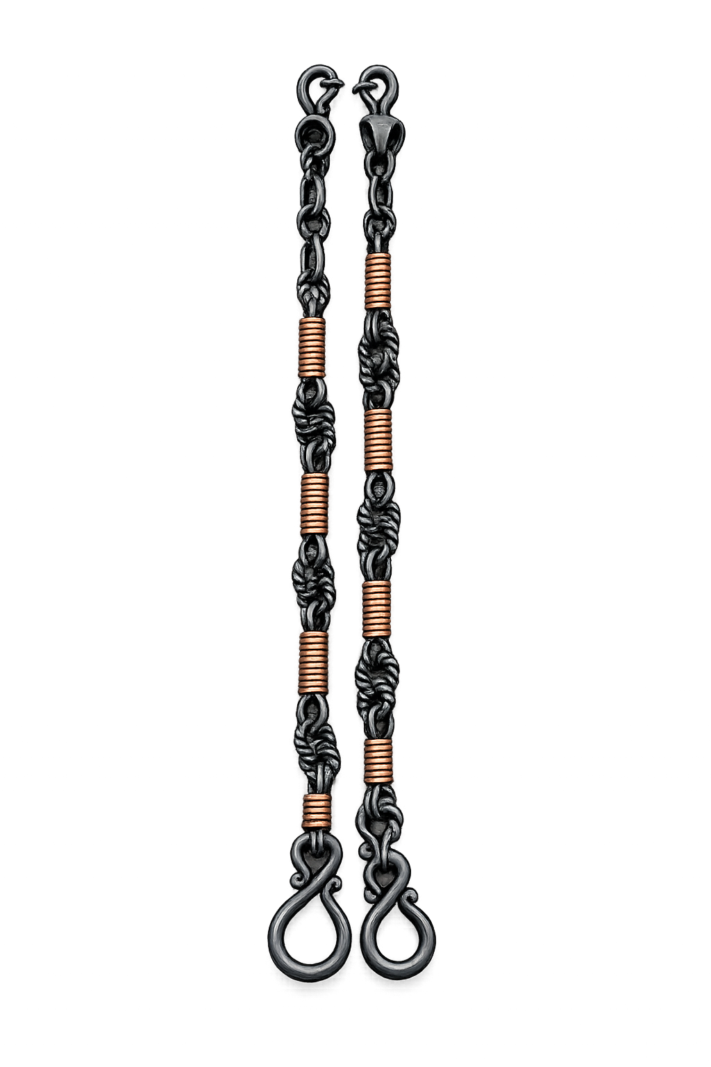 Rein Chains - RCH15 - Jed Rice Copper Twist 10 1/4