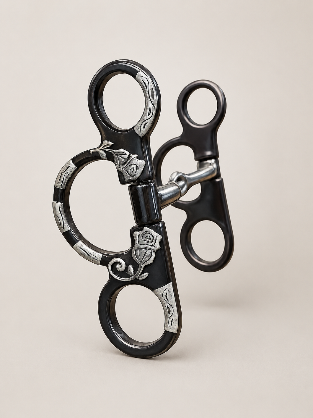BIT - CT13 - Cowboy Tack Big Rose Short Shank Snaffle