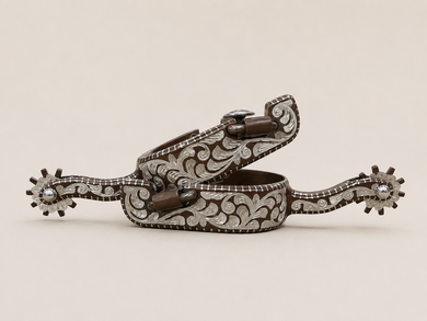 Spurs - SP110 - Franco Ladies Inlaid w/ Patina finish