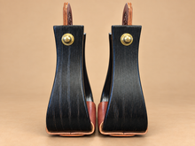 Stirrups - STP75 - Nettles 2" Flat Bottom Torched Matte Finish