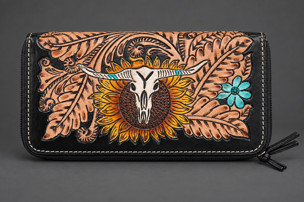 Accessories -  - Spirt of the Herd Leather Tooled Wallet