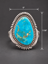 Jewelry - JWR24 - Royston Turquoise Statement Ring Size 8