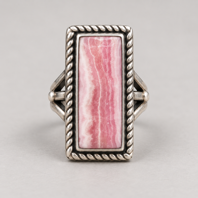 Jewelry - JWR23 - Rhodochrosite Sterling Silver Ring Size 6 1/2