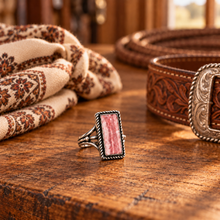 Jewelry - JWR23 - Rhodochrosite Sterling Silver Ring Size 6 1/2