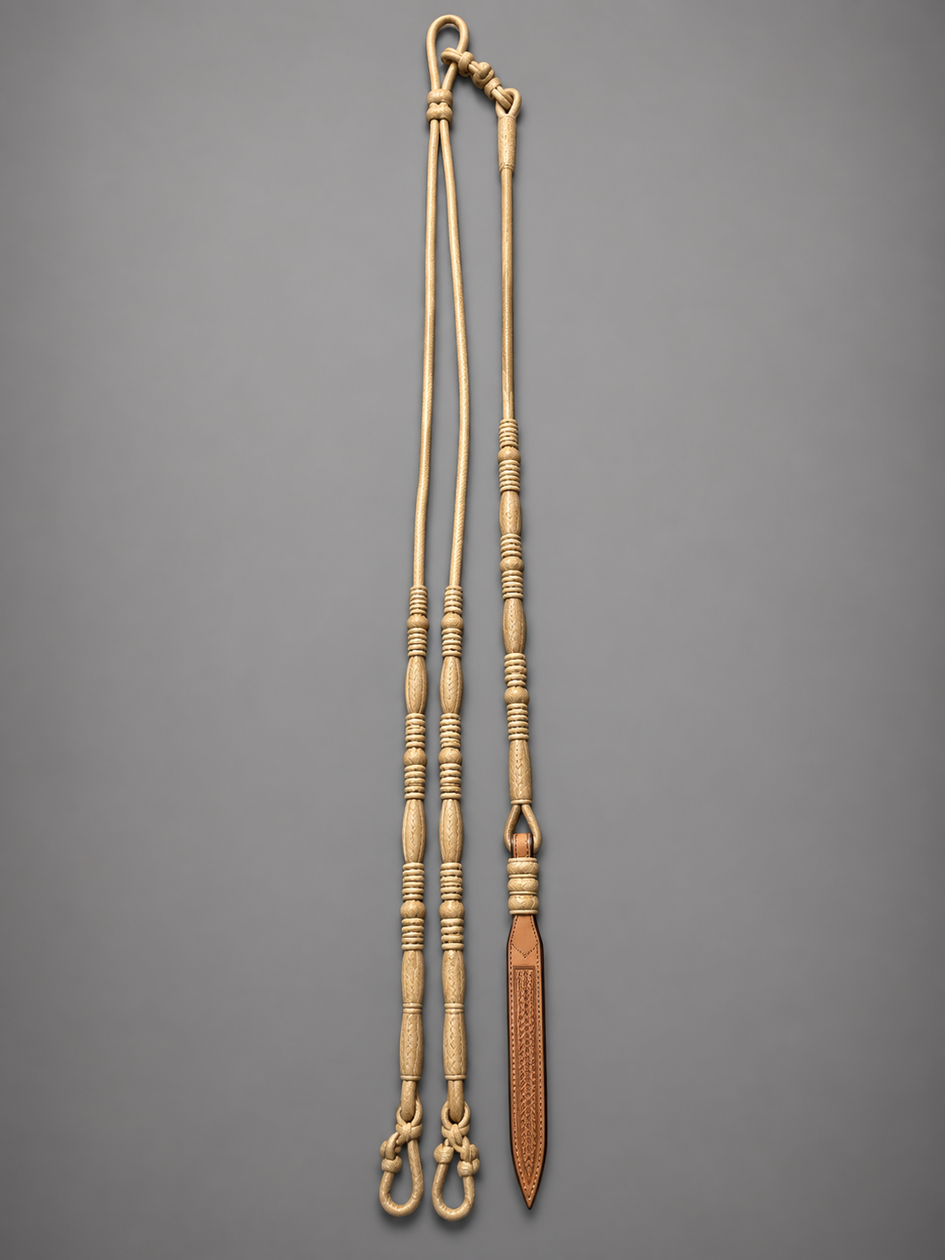 Romal Reins - RR10 - 20 Plait Natural 104