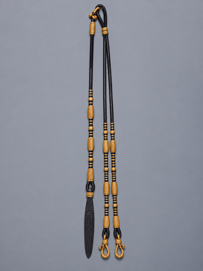 Romal Reins - RR95 - Dark Chocolate Leather with Rawhide 102