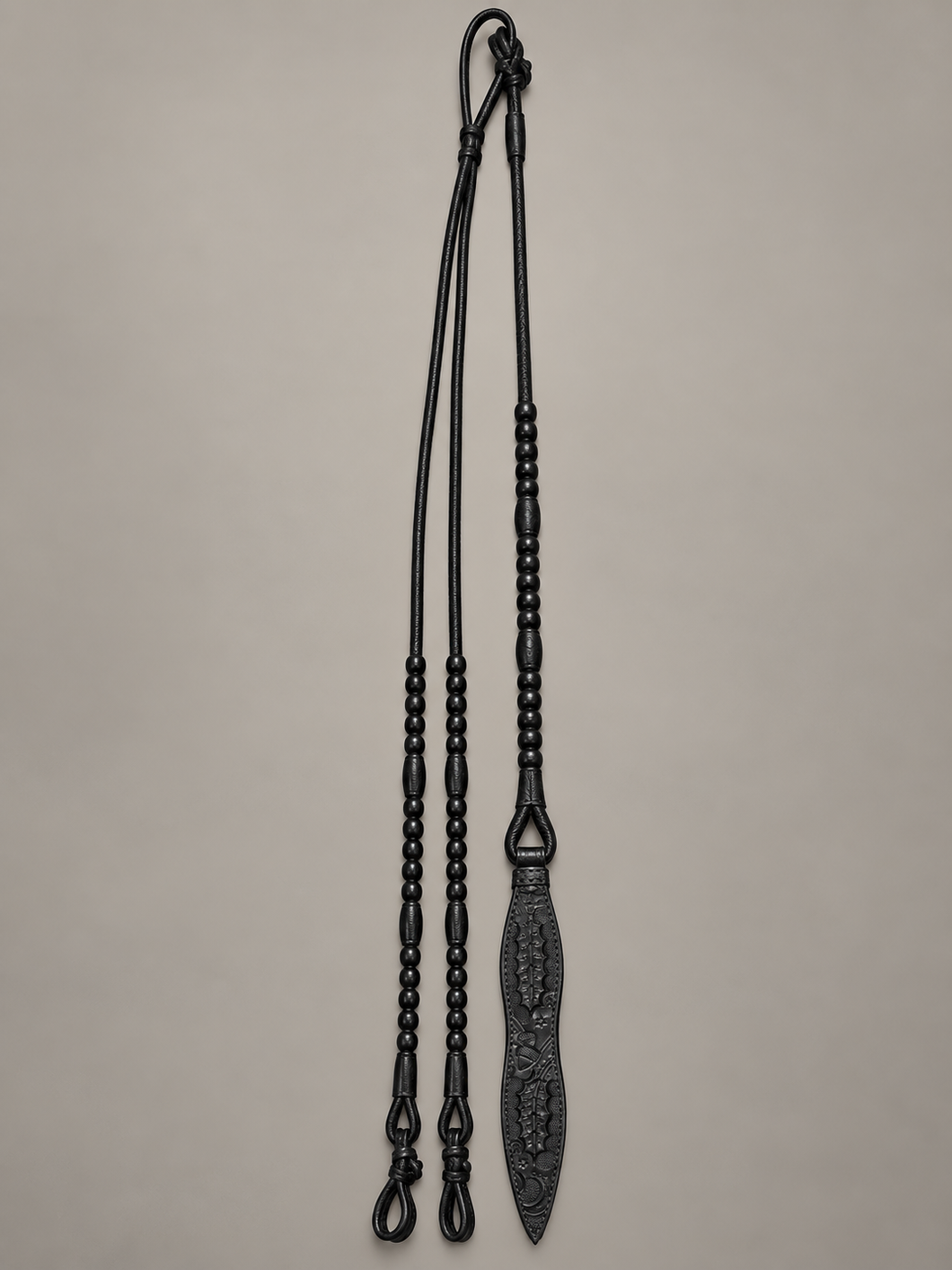 Romal Reins - RR69 - 16 Plait GM Kangaroo Black 110