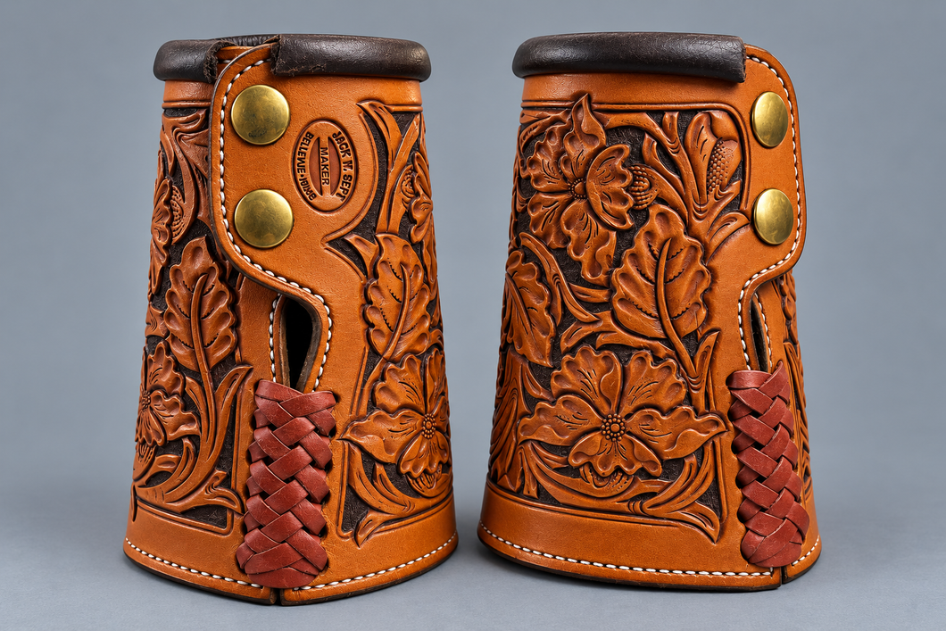 Accessories - AC02 - Jack Sept Hand Tooled Wrist Cuffs