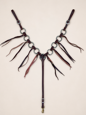Breast Collar - BC06- Pro Choice Ring with Burgundy Tassels