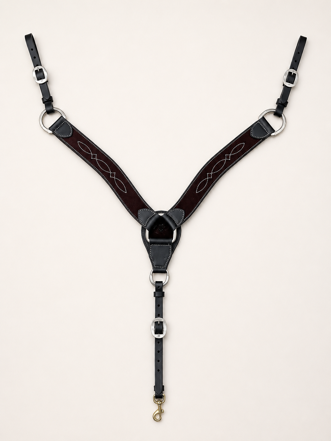Breast Collar - BC10 - Chocolate Roughout Gunslinger 2
