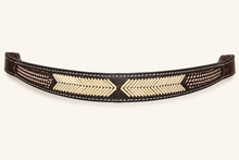 Headstall - HS333 - 5/8" Chocolate Arrowhead Browband Headstall