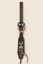 Headstall - HS333 - 5/8" Chocolate Arrowhead Browband Headstall