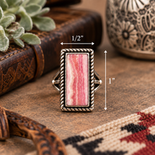 Jewelry - JWR23 - Rhodochrosite Sterling Silver Ring Size 6 1/2