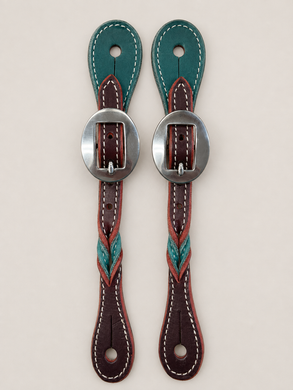 Spur Straps - SPS155 - Pro Choice Ladies Emerald and Burgundy