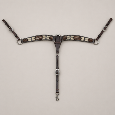 Breast Collar - BC17 - Chocolate Arrowhead Breast Collar